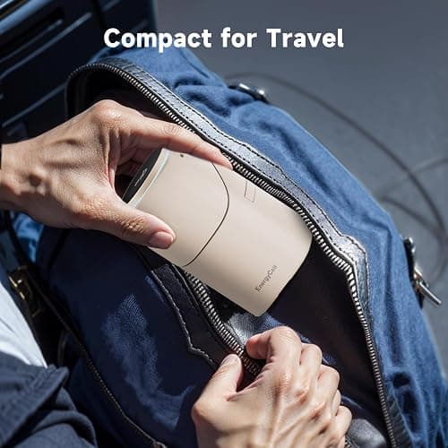 EnergyCell Rotating Wireless Charger, Qi2 Certified 2X Faster 15W for iPhone Charging Station 16/15/14/13/12, Apple Watch, AirPods, 3 in 1 Charging Station Apple Magnetic with Heat Dissipation, Desert thumbnail 9