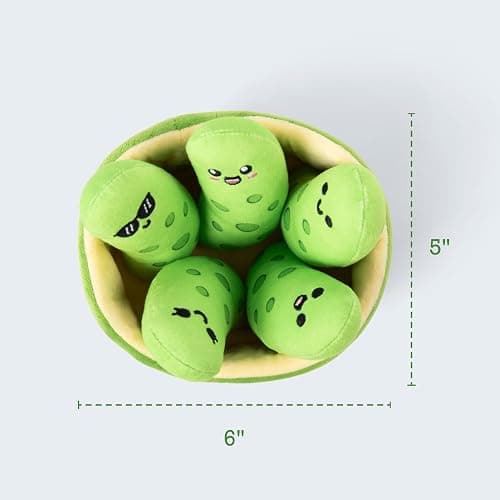 Emotional Support Pickles by Relatable, Cuddly Stuffed Animals and Toys, Squishy Toys and Plushies, Perfect Funny Pickle Gifts for Loved Ones of All Ages, Includes 5 Plushies with Carrying Basket thumbnail 2