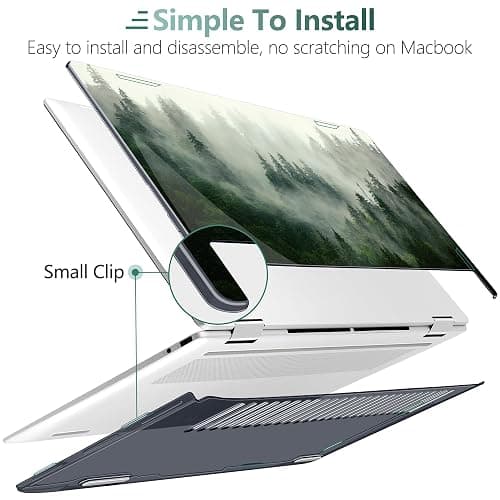 Premium Crystal Case for HP Envy x360 16-inch 2-in-1 Laptop 2024 Release, Creative Patterns Ultra-Slim Lightweight Scratch-Resistant Black Hard Shell with Professional Protection, Forest thumbnail 4