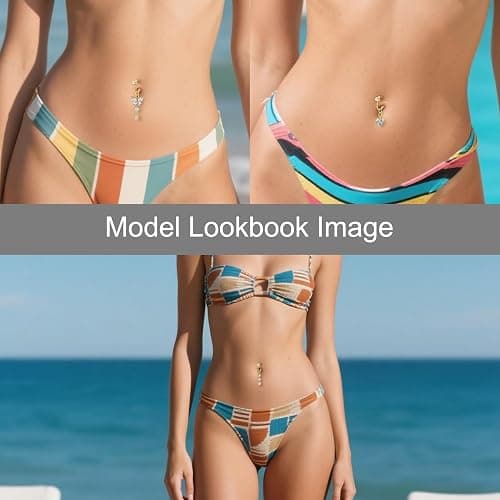 D.Bella Fake Belly Ring Fake Belly Piercing Clip on Belly Button Rings Surgical Steel Fake Belly Button Ring Fake Earrings Diamond Snake Dangle Non Piercing Fake Belly Piercing Jewelry thumbnail 4
