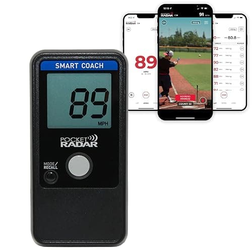 Pocket Radar Smart Coach Speed Gun for Baseball, Softball, Cricket - Accurate Pitching & Sports Speed Measurement, Portable Baseball Radar Gun Compatible with Pocket Radar App (iOS/Android) - Image 1