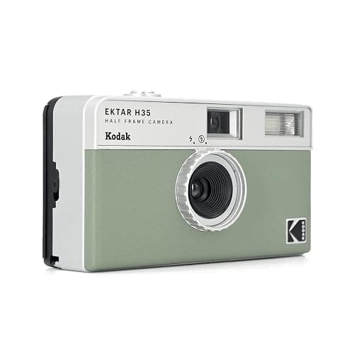 Kodak EKTAR H35 Half Frame Film Camera, 35mm, Reusable, Focus-Free, Lightweight, Easy-to-Use (Sage) (Film & AAA Battery are not Included) thumbnail 2