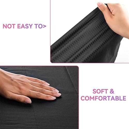Makartt Disposable Nail Mats: 20 Pcs Foldable 3 Ply Waterproof Nail Art Table Mats, 13 x 18 in Absorbent Manicure Desk Pads for Salon Manicure Tattoo, Black thumbnail 5