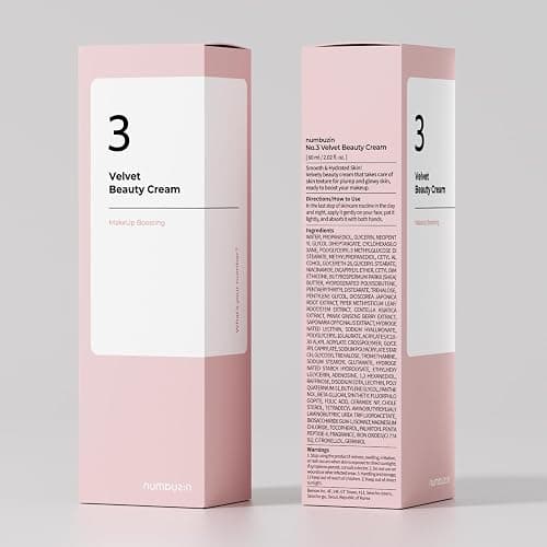 numbuzin No.3 Cream | Velvet Beauty Cream | Hydration, Textured Skin, Poreless, Smooth Skin, Makeup Prep, Primer, Niacinamide | 2.02 fl. oz. thumbnail 9