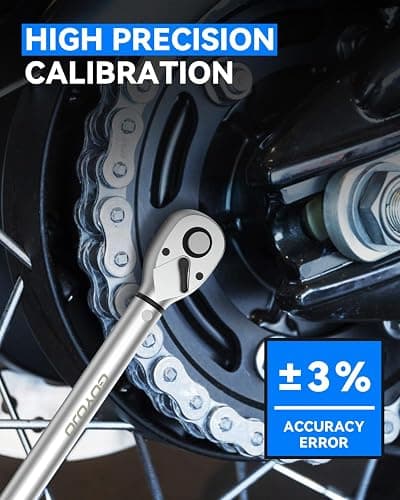 GOYOJO 32-Piece Torque Wrench Set, Chrome Vanadium Steel, 2-24 N.m - Includes 1/4" & 3/8" Sockets, T10-T40, M5-M8, H2-H8, PH1-PH3 Bits, 1/4" 4-Inch Extension - Versatile for Automotive, Cycling & DIY thumbnail 8
