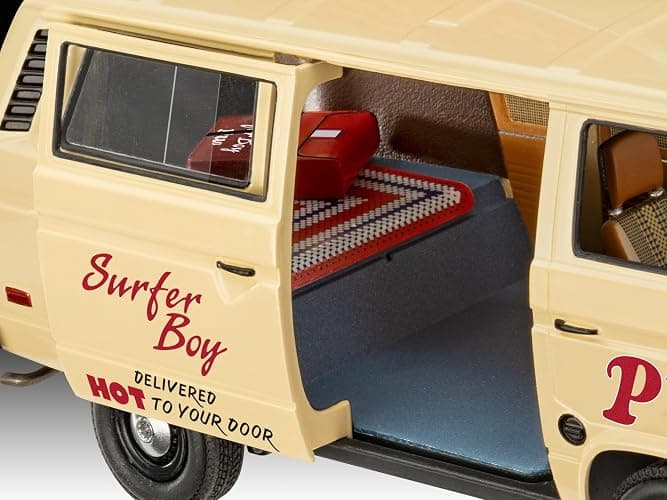 Revell 14559 Stranger Things VW T3 Surfer Boy Pizza Van 1:25 Scale 90-Piece Skill Level 3 Model Building Kit thumbnail 3