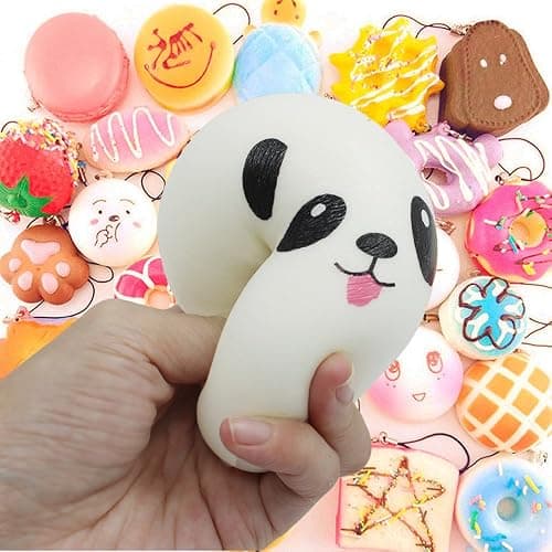 Party Favors 30Pcs Kawaii Squishies Christmas Stocking Stuffers Random Slow Rising Squeeze Fidget Toy Phone Straps Stress Ball Toys for Kids Adults Birthday Pinata Easter Basket Fillers Pretend Play thumbnail 2