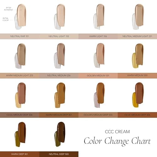 CLE Cosmetics CCC Cream (Warm Light 106 / SPF 50) - Color Correcting With Sunscreen - Lightweight, Hydrating Foundation - BB & CC Hybrid - Light to Medium Coverage - 1 fl oz thumbnail 7