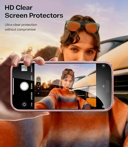 Meifigno Designed for iPhone 17 Pro Max Case 6.9", [Glitter Card & Wrist Strap] [Compatible with MagSafe] [2X HD Screen Protectors] Surround Raised Lens Protection for 17 ProMax Phone Case, Rose Gold thumbnail 9