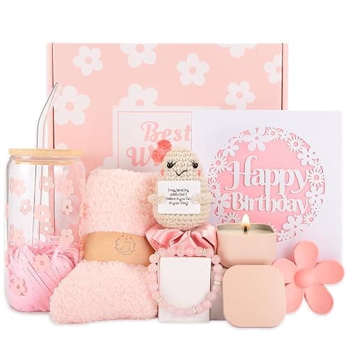 Nunubeo Birthday Gifts for Teen Girls, Cute Pink Birthday Gift Box Set for Girl, Daughter, Sister, Friend - Image 1