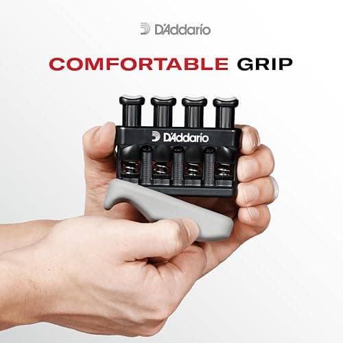 D’Addario Varigrip Hand Exerciser–Improve Dexterity and Strength in Fingers, Hands, Forearms- Adjust Tension Per Finger– Simulated Strings Help Develop Calluses- Comfortable Conditioning thumbnail 7