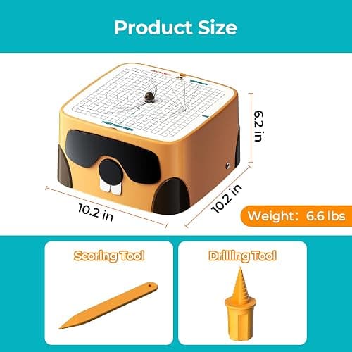 BEAVERBOT Cardboard Cutter for Kids, Safe DIY Cardboard Construction Tool Kit, Educational Craft Toy for 3+ Boys and Girls, Perfect for Creativity Projects 3D Models thumbnail 2