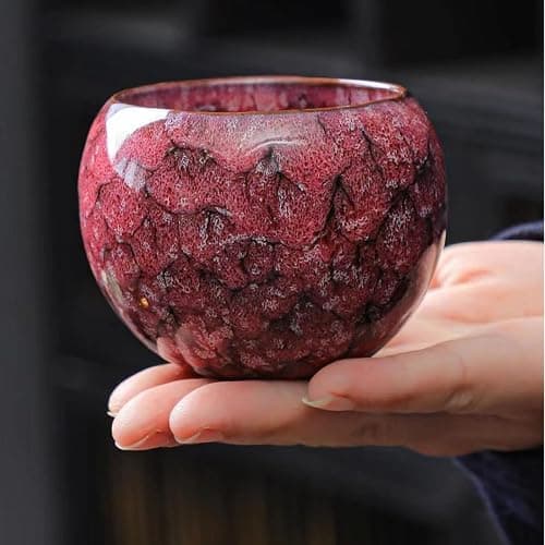 MQjzsh Chinese Japanese teacups, porcelain, kung fu teacups, handmade four-piece sakura powder teacup thumbnail 3