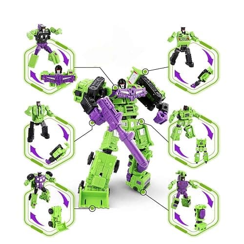 6 in 1 Transform Constructions Truck Toys Deformation Vehicles Combine Toy thumbnail 3