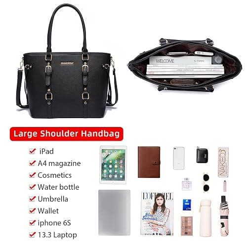 Montana West 3PCS Purses for Women Tote Bag and Wallet Set Shoulder Satchel Handbags thumbnail 4