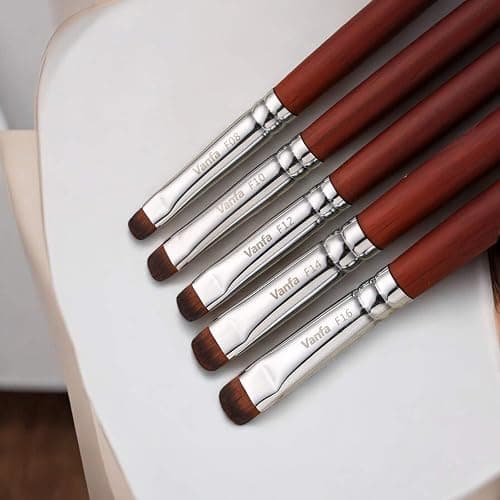 Vanfa French Brush for Nails, Clean up brush for Gel Nail Polish F16 thumbnail 4