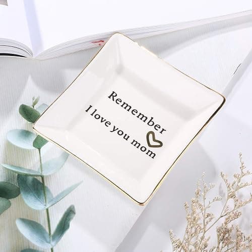 HOME SMILE Ceramic Ring Dish Jewelry Tray for Mom Sister Friends thumbnail 5
