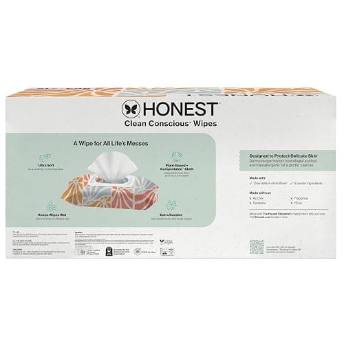 The Honest Company Hypoallergenic Multi-Use Baby Wipes for Sensitive Skin, Sunburst, 864 Count thumbnail 10