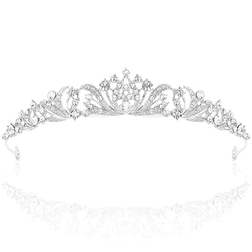 TOBATOBA Silver Tiara Crowns for Women Girls Wedding Tiara Princess Tiara for Wedding Prom Quinceanera Birthday Crown Halloween Hair Accessories - Image 1