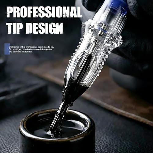 Dragonhawk Tattoo Needle Cartridges - 20PCS Disposable 1209RM Round Magnum Tattoo Needles with Membrane, Professional Cartridge Needles for Shading Work, Compatible with All Rotary Pen Tattoo Machines thumbnail 7