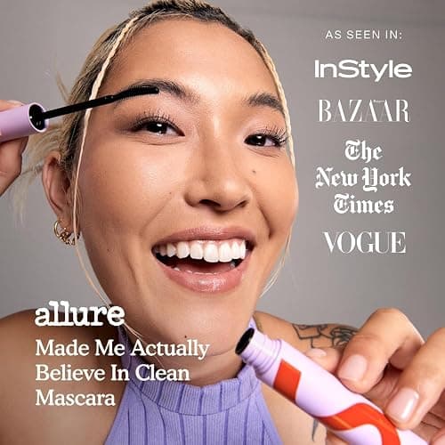 Tower 28 MakeWaves Vegan Black Mascara - Volumizing & Lengthening Mascara for Sensitive Eyes - With Aquaflex Technology for Humidity-Proof Lift - Hypoallergenic Eye Makeup - Jet (0.29 oz) thumbnail 7