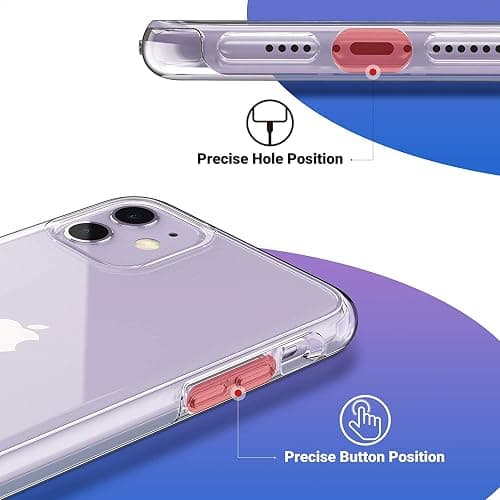 ULAK Clear Case Compatible with iPhone 11 6.1-Inch 2019, Transparent Thin Slim Protective Phone Cover thumbnail 6