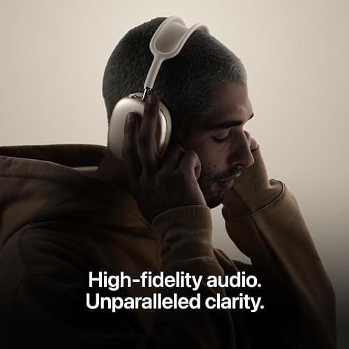 Apple AirPods Max 2 Wireless Over-Ear Headphones, Active Noise Cancellation, Adaptive Audio, Personalized Spatial Audio, Live Translation, Bluetooth Headphones for iPhone – Starlight thumbnail 4