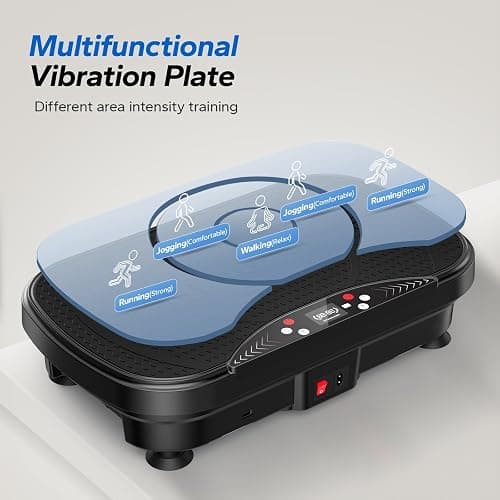 Merach Vibration Plate Exercise Machine, Bluetooth Vibration Plate for Lymphatic Drainage, Full-Body Workout Vibrating Platform for Weight Loss, Fitness Equipment for Home Women Men thumbnail 5
