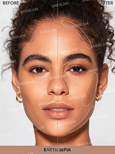 SHEGLAM Snatch 'n' Define Cream Contour Stick Long Lasting Highly Pigmented Sweat Proof Face Bronzer Makeup - Earthy Sepia thumbnail 2