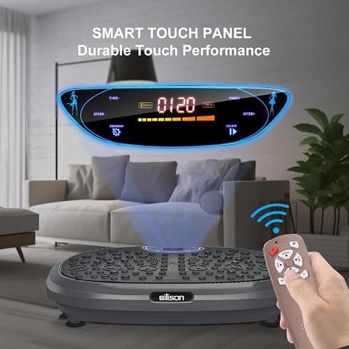 EILISON FitMaxx 3D XL Vibration Plate Exercise Machine - Whole Body Workout Vibration Platform w/Loop Bands - Lymphatic Drainage Machine for Weight Loss, Shaping, Wellness, Recovery thumbnail 4