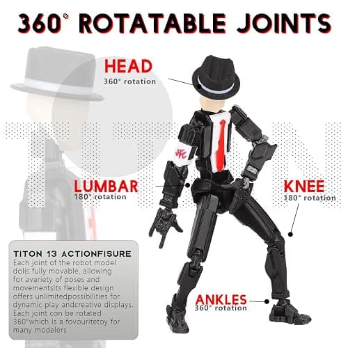 T13 Action Figure Assembly Completed, T13 Action Figures Set High 5.4 inches Tall, Office Desks , and Birthday Cake Decorations, Titan 13 Action Figure for Ultimate Gaming Action Figures Collection thumbnail 4