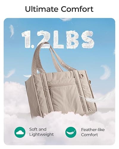 BAGSMART Small Tote Bag for Women, Crossbody Bag with Zipper, Crush Bow Purses for Travel Work College thumbnail 7