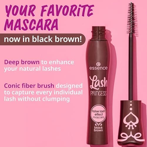 essence | Lash Princess False Lash Effect Mascara Brown (1 Pack) | Intense Volume, Length & Definition | Vegan, Cruelty Free & Paraben Free thumbnail 3