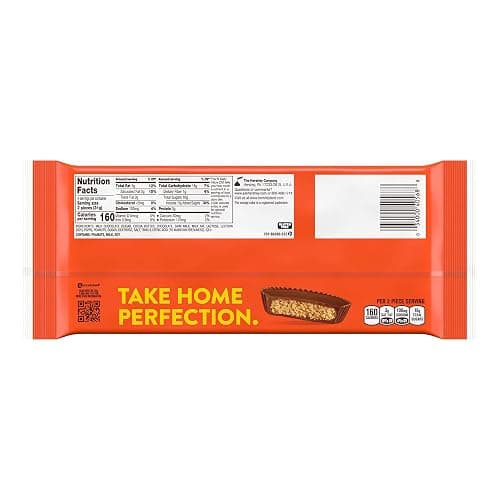 REESE'S Milk Chocolate Snack Size Peanut Butter Cups, Candy Packs, 0.55 oz (8 Count) thumbnail 2