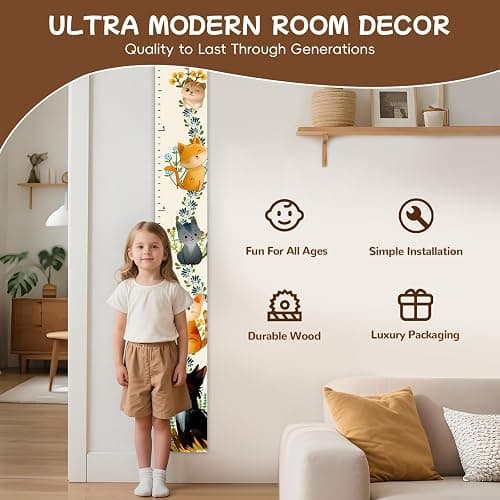 Personalized Wooden Castle Growth Chart Ruler,Custom Kids Height Measurement Ruler,Height Measurement Children,Nursery Wall Decor Baby Room thumbnail 6