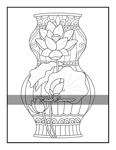 100 Flowers: An Adult Coloring Book with Bouquets, Wreaths, Swirls, Patterns, Decorations, Inspirational Designs, and Much More! thumbnail 45