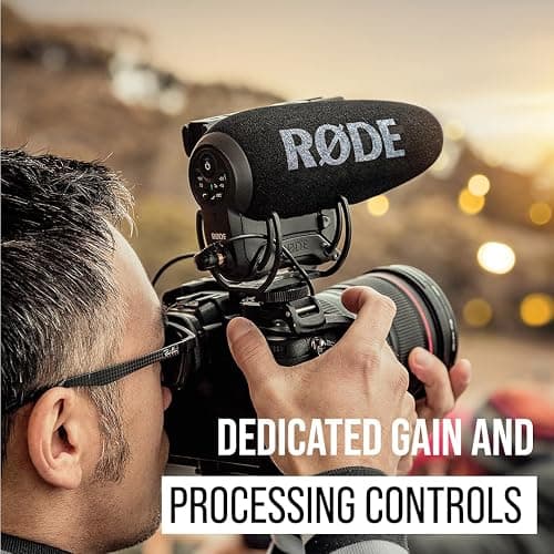 RØDE VideoMic Pro Plus Premium On-Camera Shotgun Microphone Pass Filter, High-Frequency Boost, Pad, Safety Channel for Filmmaking, Content Creation and Location Recording (VMPRPLUS) thumbnail 6