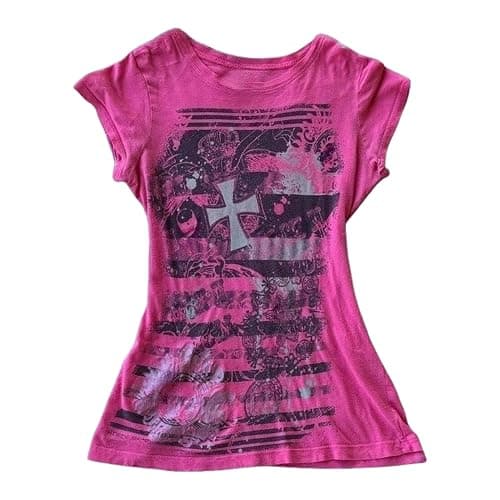Y2K Emo Grunge Scene Shirt Women Cutecore Indie T-Shirts Teen Girl Graphic Tee Tops 2000s Alt Mcbling Clothes - Image 1
