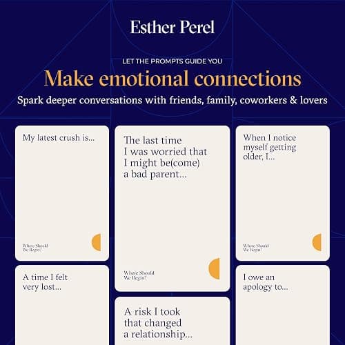 ESTHER PEREL Where Should We Begin? A Game of Stories - Conversation Cards for Friends & Partners - Interactive Couples Game with 200 Prompt Cards - 2-6 Player - Card Games for Couples & Date Night thumbnail 4