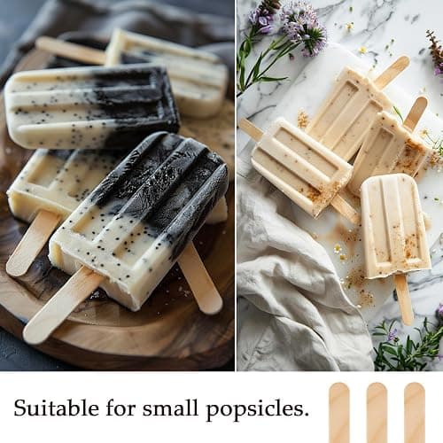KTOJOY 200 Pcs Craft Sticks Ice Cream Sticks Natural Wood Popsicle Craft Sticks 4.5 inch Length Treat Sticks Ice Pop Sticks for DIY Crafts thumbnail 4