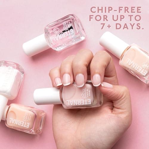 Eternal White French Nail Polish Set (ET VOILA) - Clear Nail Polish Set for Girls - Lasting & Quick Dry Pastel Nail Polish Set for Women for Home DIY Mani Pedi - Made in USA, 13.5mL (Set of 5) thumbnail 4