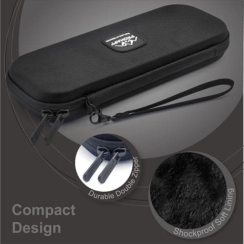 PROHAPI Hard Stethoscope Case, Lightweight Thin Stethoscope Holder Storage Pouch for Littmann Classic III, Lightweight II S.E, Cardiology IV, MDF Acoustica Deluxe Stethoscopes (Black) - Black thumbnail 4