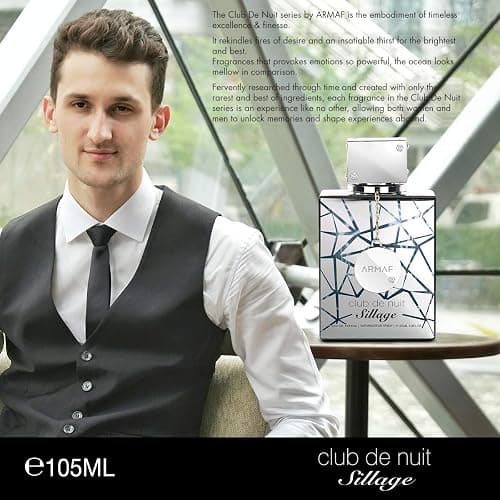 Armaf Club De Nuit Sillage For Unisex Eau de Parfum Spray, 3.6 Ounce thumbnail 6