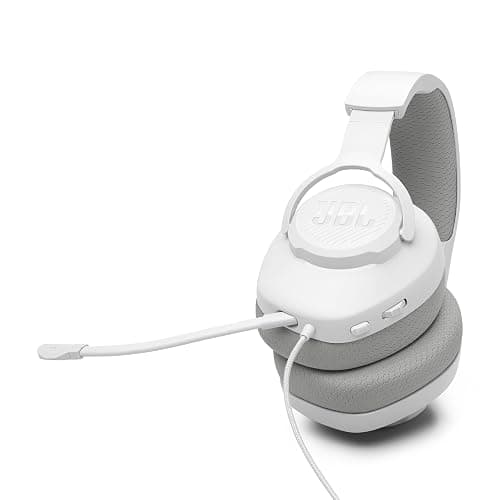 JBL Quantum 100M2 - Wired Over-Ear Gaming Headset with omnidirectional, Detachable mic with Mute Option and Fabric-Covered Memory Foam Ear Cushions, Compatible with All Platforms (White) thumbnail 11
