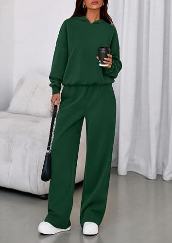 PRETTYGARDEN 2 Piece Lounge Sets for Women Matching Sweatsuits | Oversized Hoodies & Baggy Wide Leg Sweatpants,Casual Sweat Set,Workout Tracksuit,Airport Travel Outfits,Fashion Fall Clothes thumbnail 2