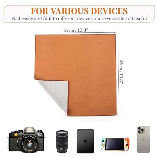 MDAOCRY Camera Protective Wrap, Lens Protector, Magic Self-Adhesive Cloth for DSLR/Camera Lens/Phone/Accessories, 13.8''*13.8 thumbnail 2