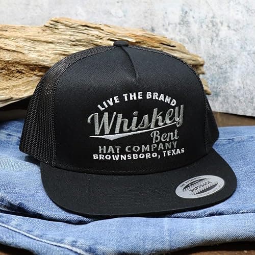 WHISKEY BENT HAT CO. The Cali Adjustable Snapback Western Lifestyle Trucker Hat, High Profile thumbnail 2