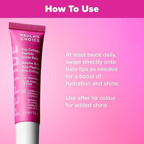 Paula's Choice Pro-Collagen Peptide Gloss Lip Balm, Hydrates & Smooths Lips, Sheer & Glossy Finish for Fuller Lips, Sheer Tint, Non-Sticky, Cruelty-Free thumbnail 3