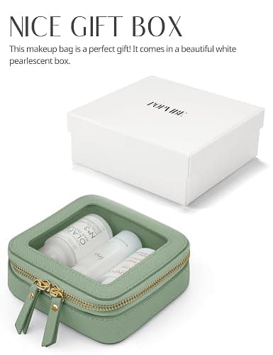 Popvibe Clear Makeup Bag Travel Cosmetic Case Transparent Toiletry Bag with Zipper, Portable Make Up Organizer Traveling Compact Car Bag for Essentials thumbnail 7