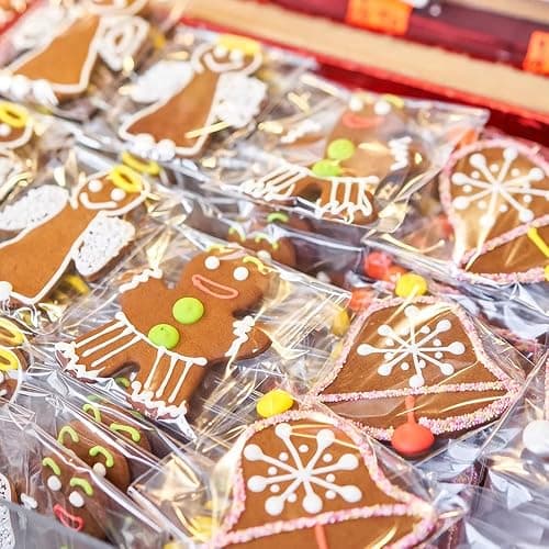 SUREHOME Cookie Bags Cellophane Clear Individual Treat for Cookies, 5x6 Inch Gift Giving Packaging, 100PCS Plastic Self Adhesive Wrappers Candy Bag thumbnail 5